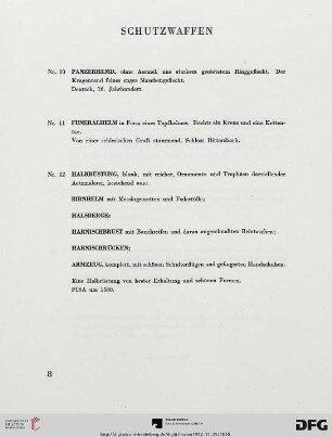 Schutzwaffen (Nr. 10-12)