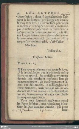 Troisieme Lettre
