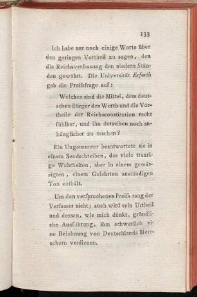 [c) Die geringen Vortheile welche die Verfassung dem Bürger gewährt.]