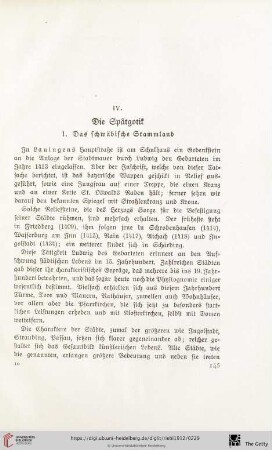 IV. Die Spätgotik