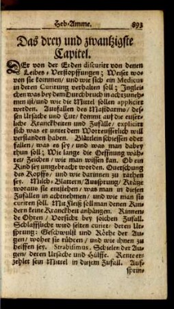 Das drey und zwantzigste Capitel.