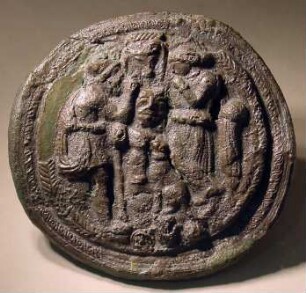 Etruskischer Klappspiegel: Odysseus und Penelope (?)