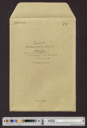 Band 74: Wintersemester 1915/1916, Allenstein
