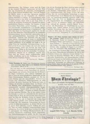 71-72 [Rezension] Studia Theologica II