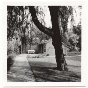 Garten Karl Hanke, Berlin-Grunewald: Blick zum Gartenhaus