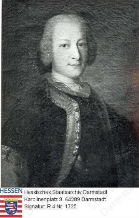Pretlack, Ernst v. (1705-1729) / Porträt, Halbfigur