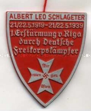 Freikorps Albert Leo Schlageter, 1. Erstürmung von Riga