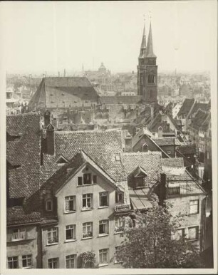 Nürnberg. Panoramablick auf die Stadt von der Burg gesehen
