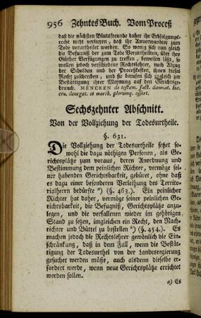 Sechszehnter Abschnitt.