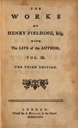 The works of Henry Fielding : with the life of the author ; in twelve volumes, 9