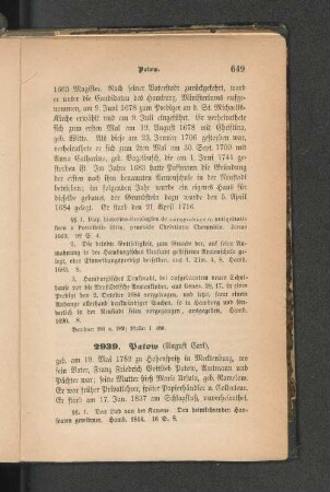 2939. Patow (August Carl)