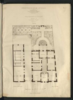 Villa Meissner in Heilbronn. Grundriss Erdgeschoss