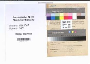 Entnazifizierung Heinrich Klopp , geb. 22.08.1896 (Beamter)