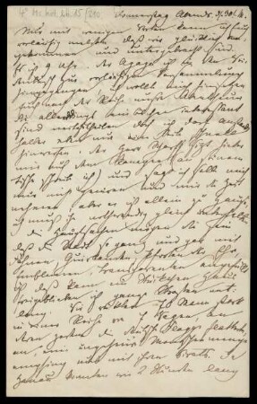 Brief von Herman Grimm an Unbekannt