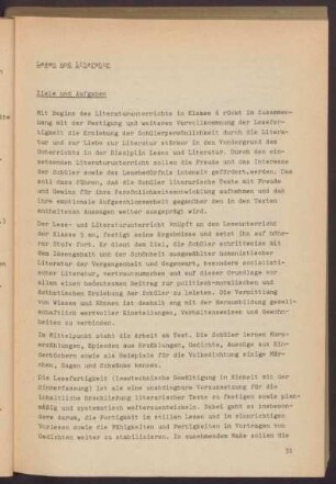 Lesen und Literatur