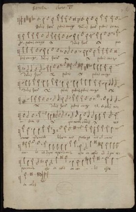 1. Chor: Altus (vokal). Tenor 1-3 (instr.). Bassus (instr.). Violin (Viola). Cornetto.