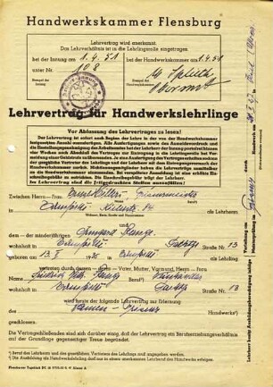 LEHRVERTRAG HILLERS - STANGE