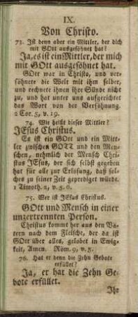 IX. Von Christo. = IX. Wot Krystußa.