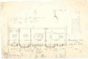 Pfann, Paul; München, Prinzregentenstr. 20 / 22; Haus Hartl - Teilgrundriss EG