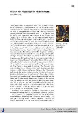 Reisen mit historischen Reiseführern.