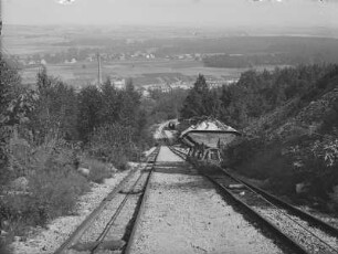 Seilbahn in einem Granitbruch : Demitz-Thumitz, Granitbruch