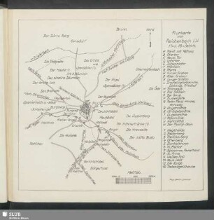 Flurkarte von Reichenbach i.V. 17. u. 18. Jahrh.