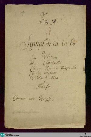 Symphonies - Don Mus.Ms. 602 : E|b; RicG E|b3