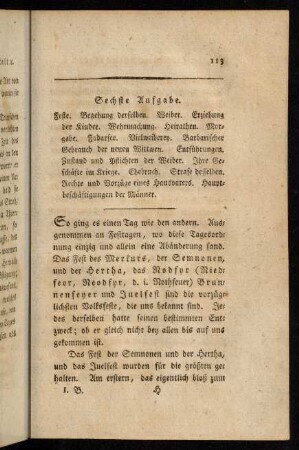 113-125, Sechste Aufgabe.