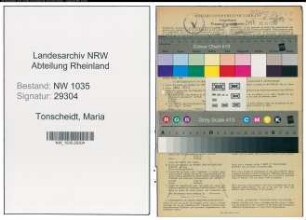 Entnazifizierung Maria Tonscheidt , geb. 06.02.1910 (Sekretaerin)