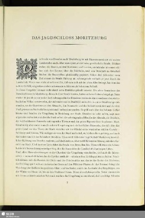 Das Jagdschloss Moritzburg