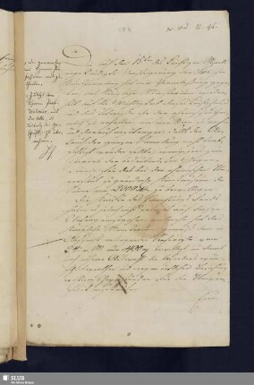 18h: Brief Fr. L. Chr. v. Solms-Laubachs an die Professoren Schlegel, Welcker, Heinrich und Hüllmann; dat. Coelln, 03.07.1819.