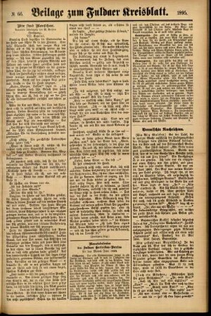 Zweite Ausgabe vom Donnerstag, den 06. Juni 1895.