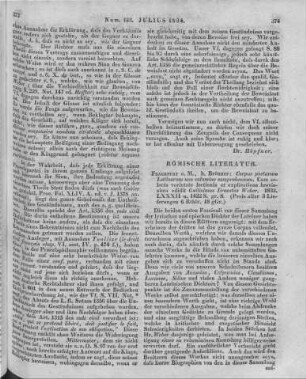 Corpus Poetarum Latinorum. Hrsg. v. W. E. Weber. Frankfurt a. M.: Brönner 1833
