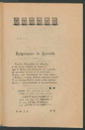 Epígramas de Quevedo