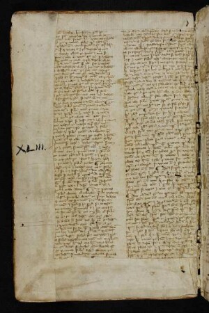Scholastisch-philisophische Schrift (Fragment, zum Vorsatzblatt gehörend)