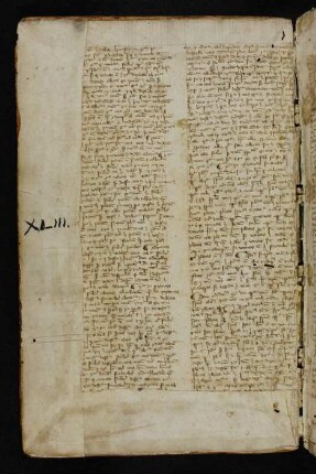 Scholastisch-philisophische Schrift (Fragment, zum Vorsatzblatt gehörend)