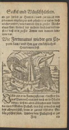 Wie Fortunatus wieder gen Cypern kam ...