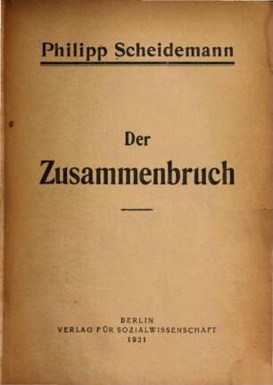 Der Zusammenbruch
