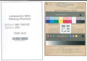 Entnazifizierung Kurt Gloth , geb. 01.05.1893 (Lehrer)