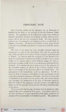 Prefatory Note