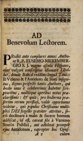 Venenum et desuper Antidotum Status politici