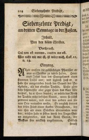214-222, Inhalt; Vorspruch; Eingang; Einleitung; Erster Theil
