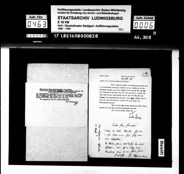 Fessel und Schwinge. Schauspiel von Artur Müller