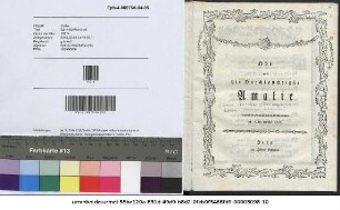 Ode an die Durchlauchtigste Amalie : am 24sten October 1767