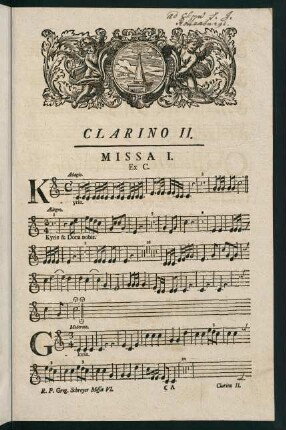 1-13, Clarino II. Missa I. Ex C. - Missa IV. Ex G.
