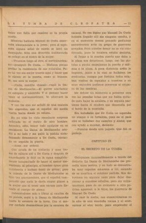 Capítulo IX - El secreto de la tumba