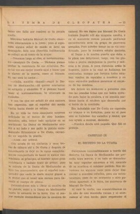 Capítulo IX - El secreto de la tumba