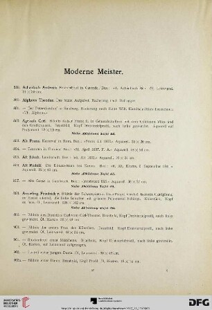 Moderne Meister (Nr. 889-1100c)