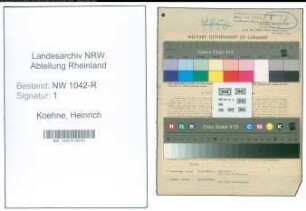 Entnazifizierung Heinrich Koehne , geb. 27.09.1891 (Bahnarbeiter)
