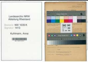 Entnazifizierung Anna Kuhlmann , geb. 27.07.1918 (Angestellte)